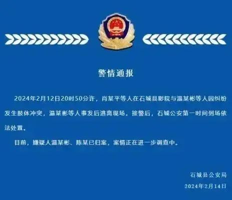 看电影起冲突，夫妻俩叫人来围殴前排？警方通报