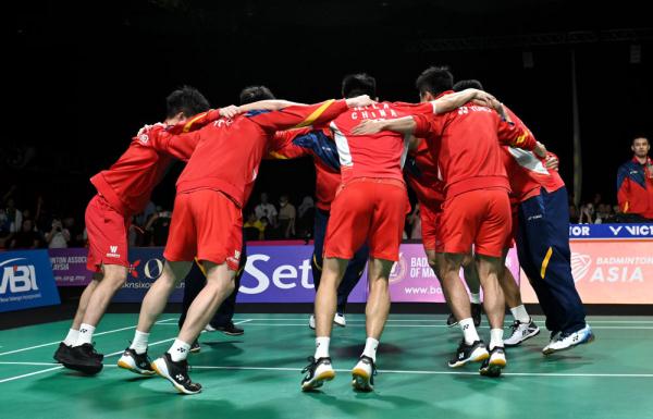 中国男队夺得亚洲羽毛球团体锦标赛冠军
