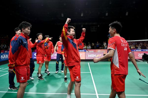 中国男队夺得亚洲羽毛球团体锦标赛冠军