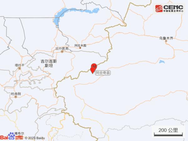 新疆克孜勒苏州阿合奇县发生3.1级地震