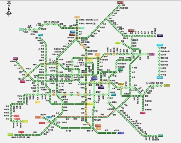 广州地铁:二,七号线开行夜间大站快车,其余线路均无延长运营时间