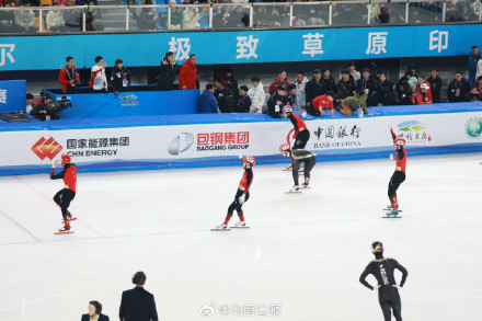 短道速滑男子5000米接力赛吉林队夺冠