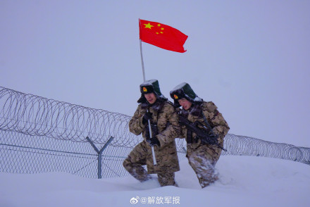 风雪巡逻！致敬！