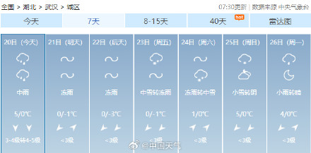 湖北大范围冻雨冰冻再来袭 湖北大范围冻雨冰冻再来袭