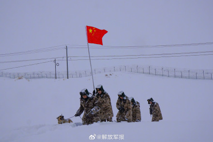 风雪巡逻！致敬！