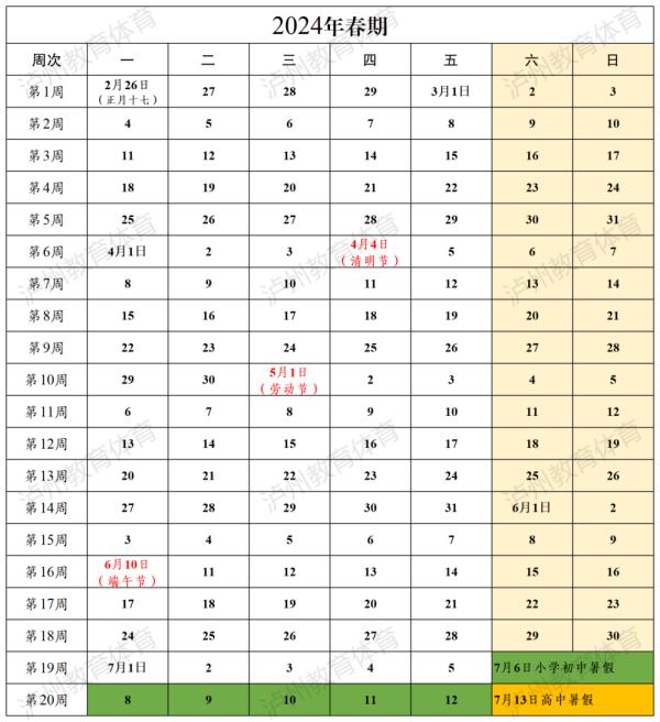 最新汇总！四川多地中小学开学、暑假时间→