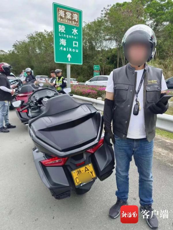 危险！6辆大排量摩托车在三亚组团上高速，只因想去海边……