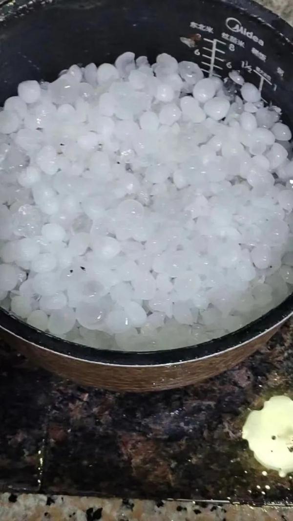一觉醒来，杭州下过雪了？昨晚浙江多地下冰雹，有的砂糖橘大小