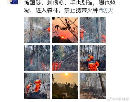 贵州山火消防员朋友圈家人不可见
