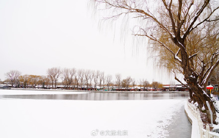 什刹海雪景图片图片