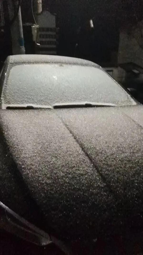 一觉醒来，杭州下过雪了？昨晚浙江多地下冰雹，有的砂糖橘大小