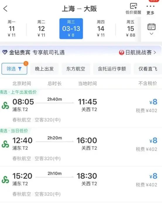 价格暴跌！机票白菜价了