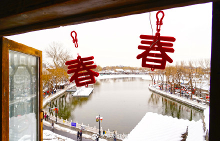 什刹海雪景静谧美丽 雪中胡同年代感拉满