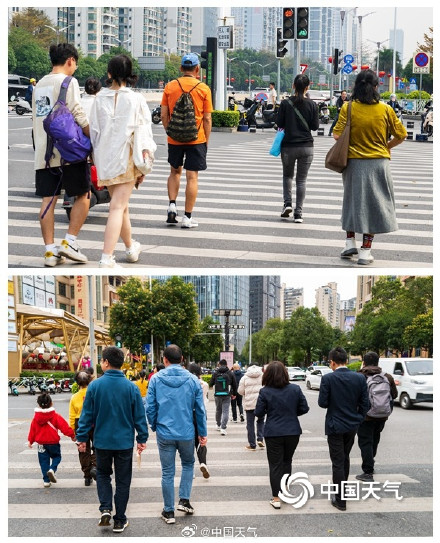 寒潮影响广西南宁 街头市民大“变装” 寒潮影响广西南宁 街头市民大“变装”