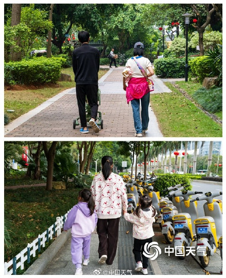 寒潮影响广西南宁 街头市民大“变装” 寒潮影响广西南宁 街头市民大“变装”