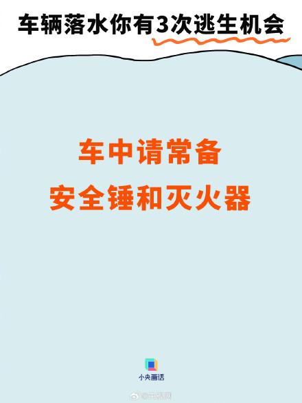 车辆落水后的3次逃生机会
