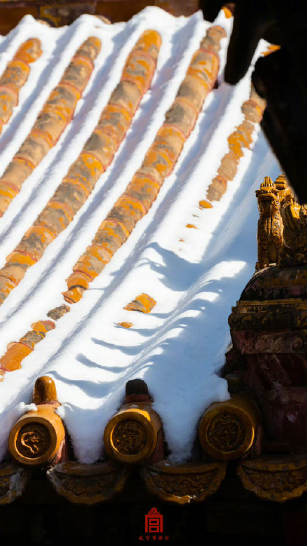 春雪消融之际的故宫惊艳了岁月