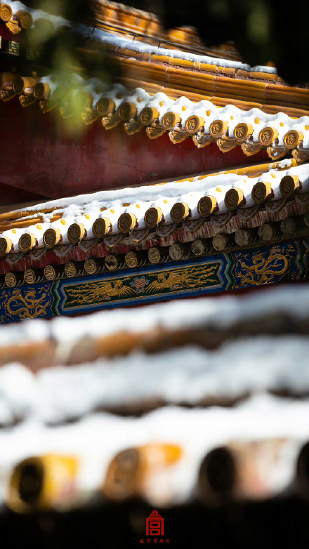 春雪消融之际的故宫惊艳了岁月