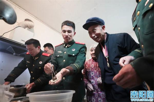 武警贵阳支队官兵看望慰问驻地抗美援朝老兵