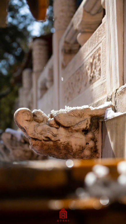 春雪消融之际的故宫惊艳了岁月