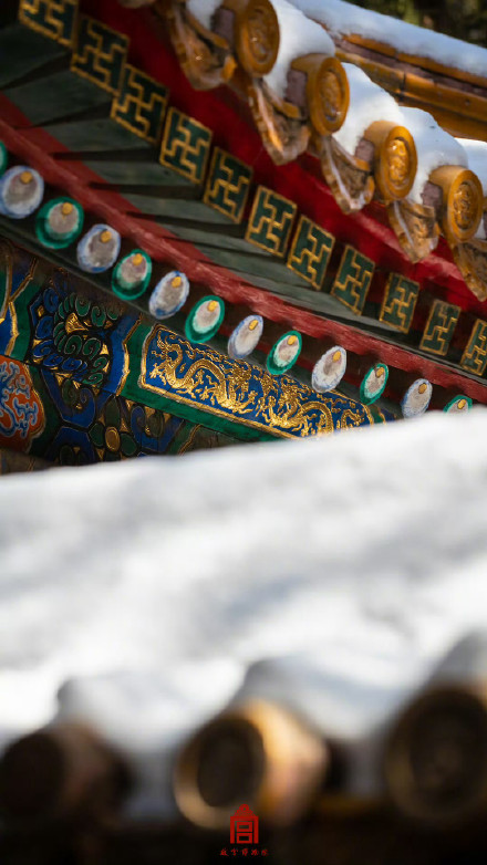 春雪消融之际的故宫惊艳了岁月