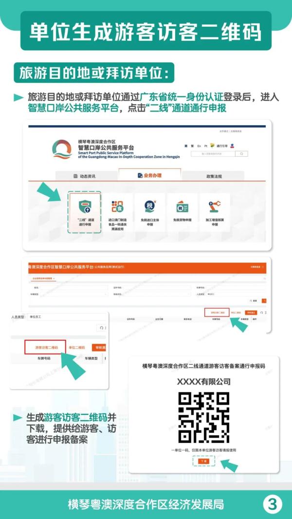 封关后，游客、访客这样出入横琴→