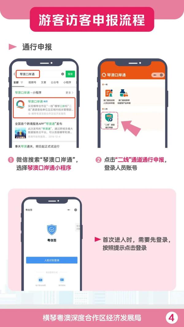 封关后，游客、访客这样出入横琴→