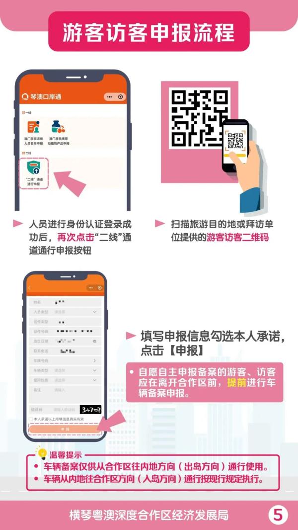 封关后，游客、访客这样出入横琴→