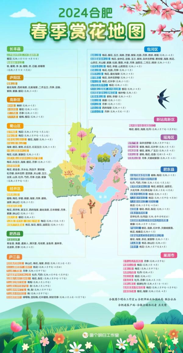 合肥最新春季赏花地图来了！