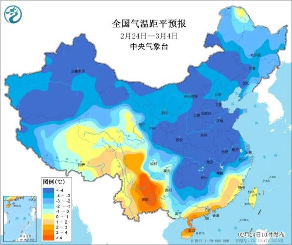 局部最低0℃左右！低温+降水，福建“湿冷”模式持续