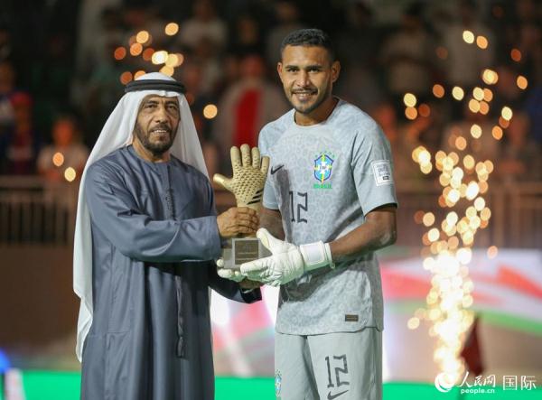 巴西队赢得2024年国际足联沙滩足球世界杯赛冠军