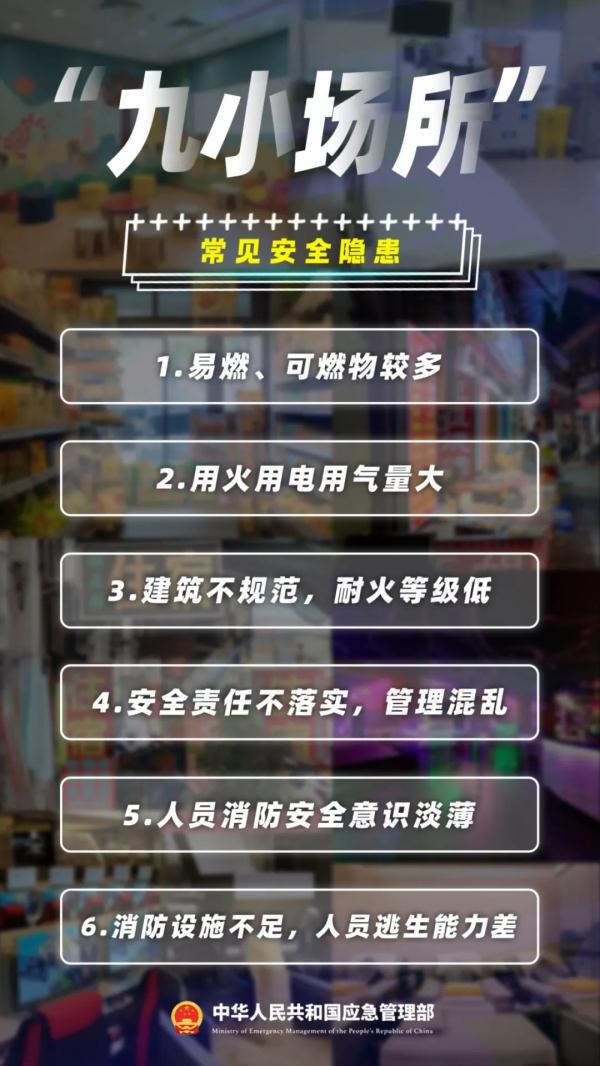 “九小场所”如何做好火灾防控工作？进入“九小场所”时要注意什么？