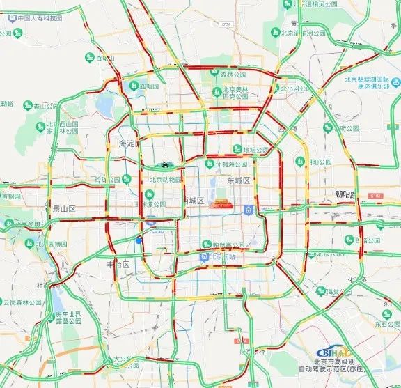 北京今明两天早晚高峰压力突出，这些路段短时压力大