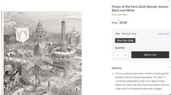 巴黎奥运会海报出炉：“塞纳上河图”？