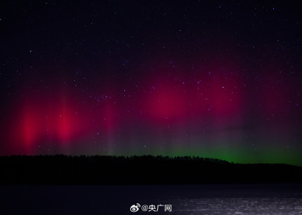 黑龙江漠河现绚丽极光 黑龙江漠河现绚丽极光