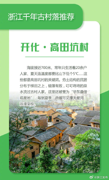 浙江这些小众千年古村,每一座都美翻了 浙江这些小众千年古村,每一座都美翻了