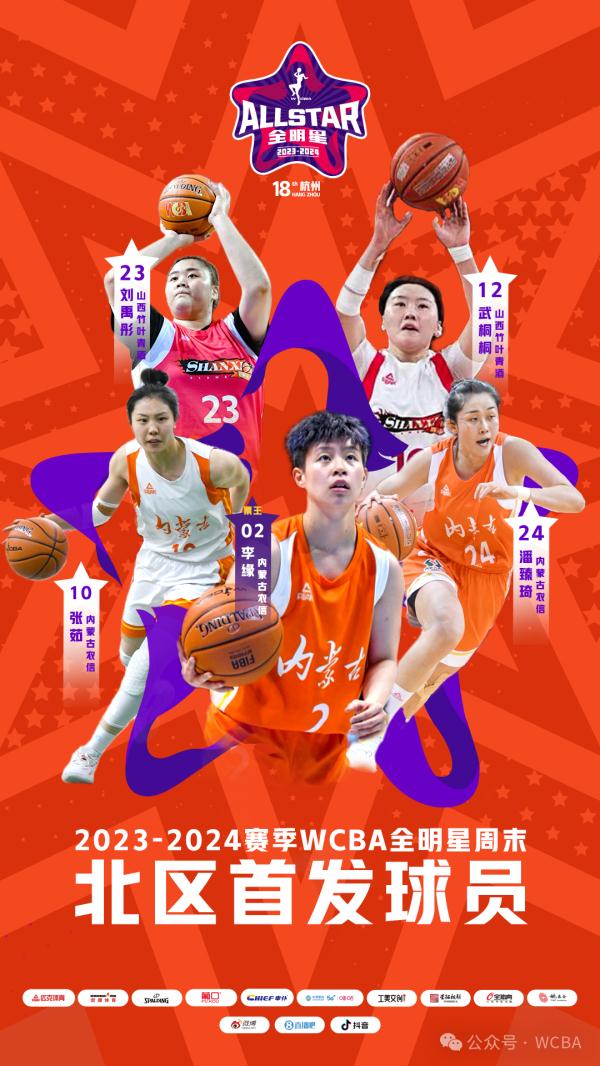 2023-2024WCBA全明星正赛首发球员名单火热出炉！