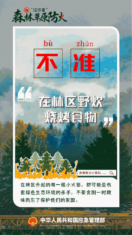 森林草原防火“十不准” 森林草原防火“十不准”