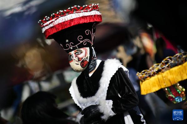 墨西哥霍奇米尔科:狂欢节游行 墨西哥霍奇米尔科:狂欢节游行