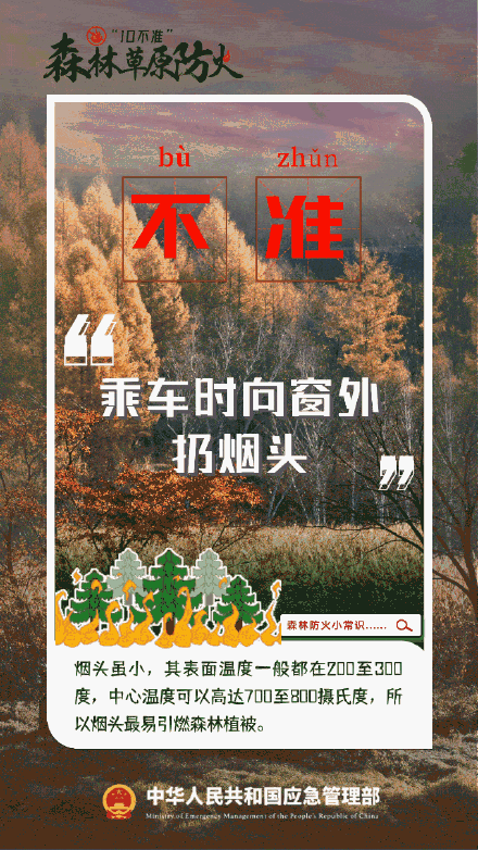 森林草原防火“十不准” 森林草原防火“十不准”