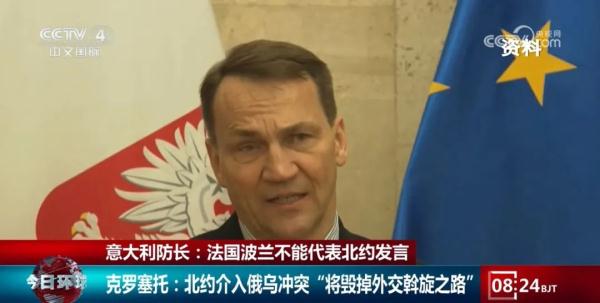 意大利防长：他们不能代表北约