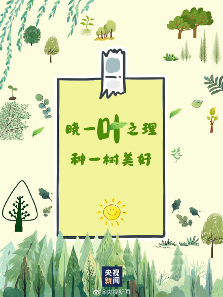 植树节版春日加油壁纸