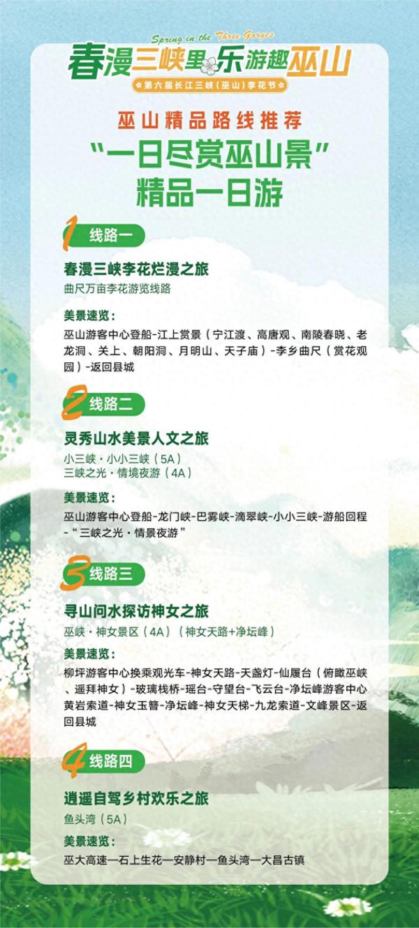 2024巫山李花节开幕!精品线路推荐 2024巫山李花节开幕!精品线路推荐