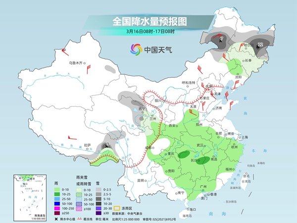 冷空气携大风沙尘影响我国 南方阴雨延续至18日