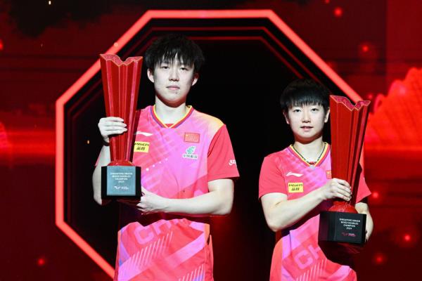 新加坡大满贯赛:王楚钦/孙颖莎混双三连冠 新加坡大满贯赛:王楚钦/孙颖莎混双三连冠