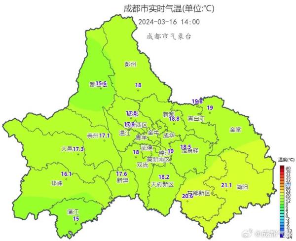 成都又要降温了!下周最低温在10°C以下 成都又要降温了!下周最低温在10°C以下