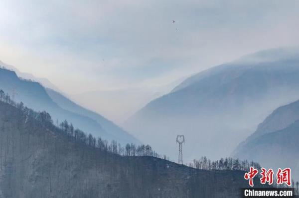 四川雅江森林火灾：两个火场仍有断续火线或明火火线
