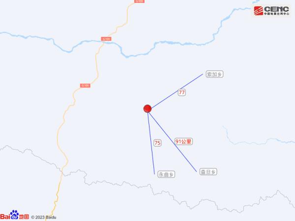 青海玉树州杂多县发生4.3级地震