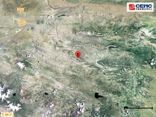 青海玉树州杂多县发生4.3级地震