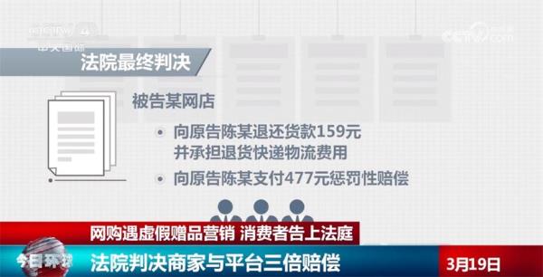 赠品免费不等于免责!网购遇虚假赠品营销 法院判决商家与平台三倍赔偿 赠品免费不等于免责!网购遇虚假赠品营销 法院判决商家与平台三倍赔偿